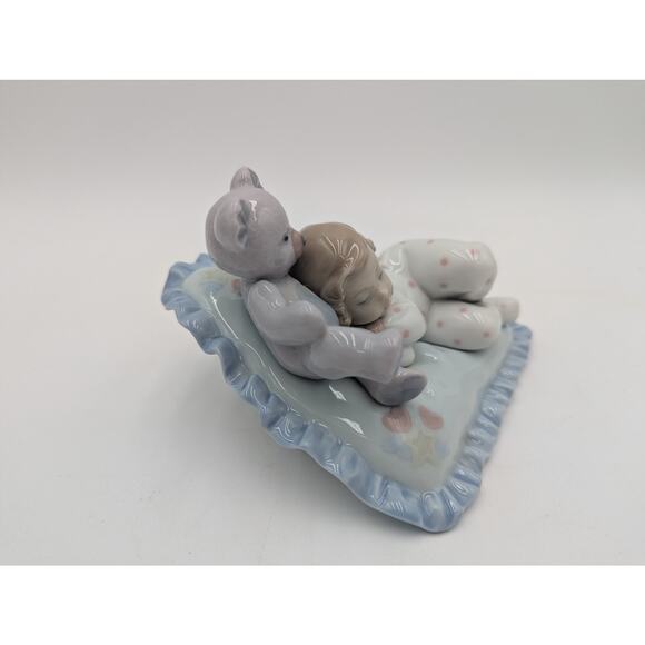 1990 LLADRO Counting Sheep Sleeping Baby Ceramic Figure 6790 in Box - Picture 3 of 7
